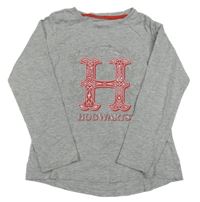 Šedé triko s potiskem Harry Potter 