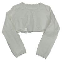 Biele svetrové bolerko Shein