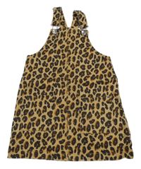 Béžovo-hnedá vzorované rifľové šaty Matalan