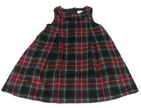 Farebné kockované vlnené šaty s golierikom Next