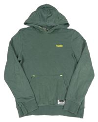 Khaki mikina s logem a kapsou a kapucí VINGINO