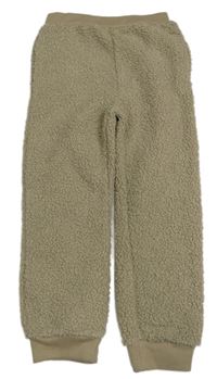 Béžové huňaté nohavice Tu