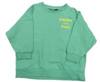 Zelená oversize mikina s nápisy Next