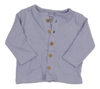 Levandulová rebrovaná prepínaci mikina