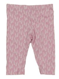 Ružové capri legíny s větvičkami TCM