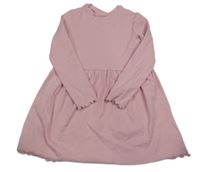 Světlerůžové žebrované šaty M&S