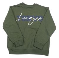 Khaki mikina s nápismi PRIMARK