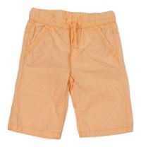 Neónově oranžové plátenné kraťasy Kiki&Koko