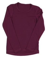 Tmavovínové funkčné tričko TCM