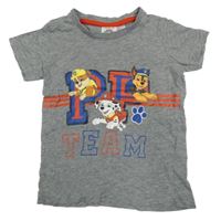 Sivé melírované tričko s PAW PATROL nickelodeon