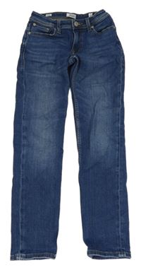 Modré slim teplákové rifle JACK&JONES