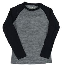Sivo-čierne spodné tričko Pocopiano