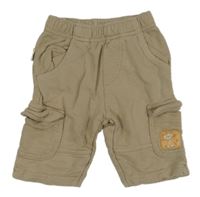 Pískové cargo tepláky s nášivkou