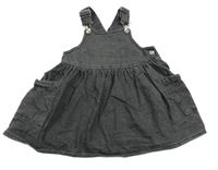 Tmavosivé rifľové na traké šaty F&F