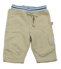 Béžové tepláky s kapsou