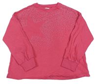 Fuchsiová ľahká mikina s kamienkami Next