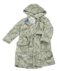 Nové - Světlezelený chlupatý župan s Dumbem a kapucí Disney