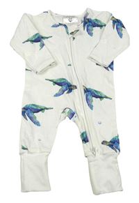Bílý overal s mořskými želvami