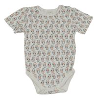 Bílé body s dinosaury