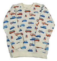 Krémová mikina s autami Nutmeg