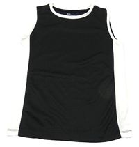 Čierno-biele športové tielko Lefties