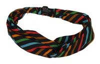 Černo-barevná pruhovaná čelenka Zara