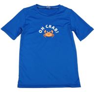 Modré UV tričko s krabem