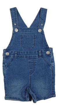 Modré riflové laclové kraťasy Primark
