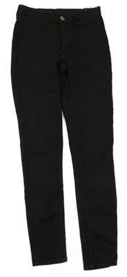 Čierne teplákové skinny fit rifle H&M