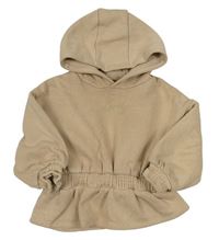 Béžová mikina s volánikom a kapucňou River Island