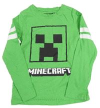 Zelené tričko s Minecraft