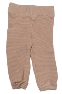 Světlerůžové pletené tepláky F&F