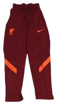 Vínové sportovní funkční fotbalové tepláky - L.F.C. Nike