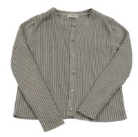 Sivý rebrovaný trblietavý prepínaci ľahký sveter Next