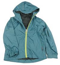 Zelená funkčná šušťáková jarná bunda s kapucňou Crane