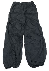 Antracitové šusťákové kalhoty H&M