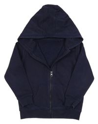 Tmavomodrá prepínaci mikina s kapucňou George