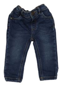 Tmavomodré skinny rifle 