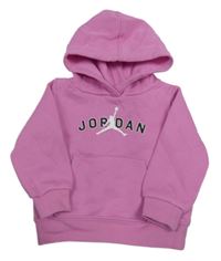 Růžová mikina s logem a kapucí Air Jordan