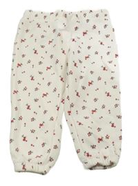 Smetanové květované tepláky Primark