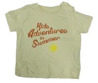 Žluté tričko s nápisem 