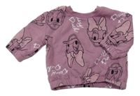 Fialová mikina s Daisy Primark