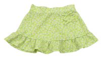Zelenkavá kvetovaná sukňa Matalan