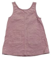 Lila menšestrové šaty H&M