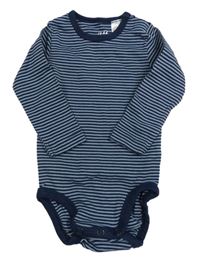 Tmavomodré pruhované body H&M