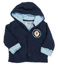 Tmavomodrá prepínaci mikina s Tuzzem a kapucňou Looney Tunes