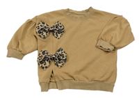 Béžová mikina s mašľami Shein