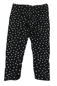 Čierne bodkovaná é legíny H&M