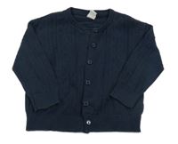 Tmavomodrý vzorovaný prepínaci sveter H&M