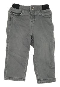 Sivé teplákové rifle s úpletovým pasom Orchestra